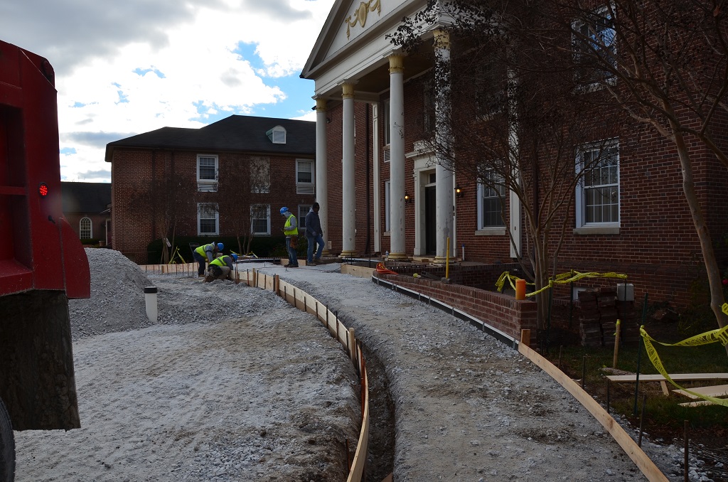 Sidewalk formed